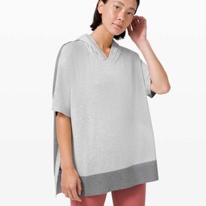 Lululemon Opened Up Poncho Heathered Core Ultra Light Grey Heathered Asphalt